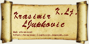 Krasimir LJupković vizit kartica